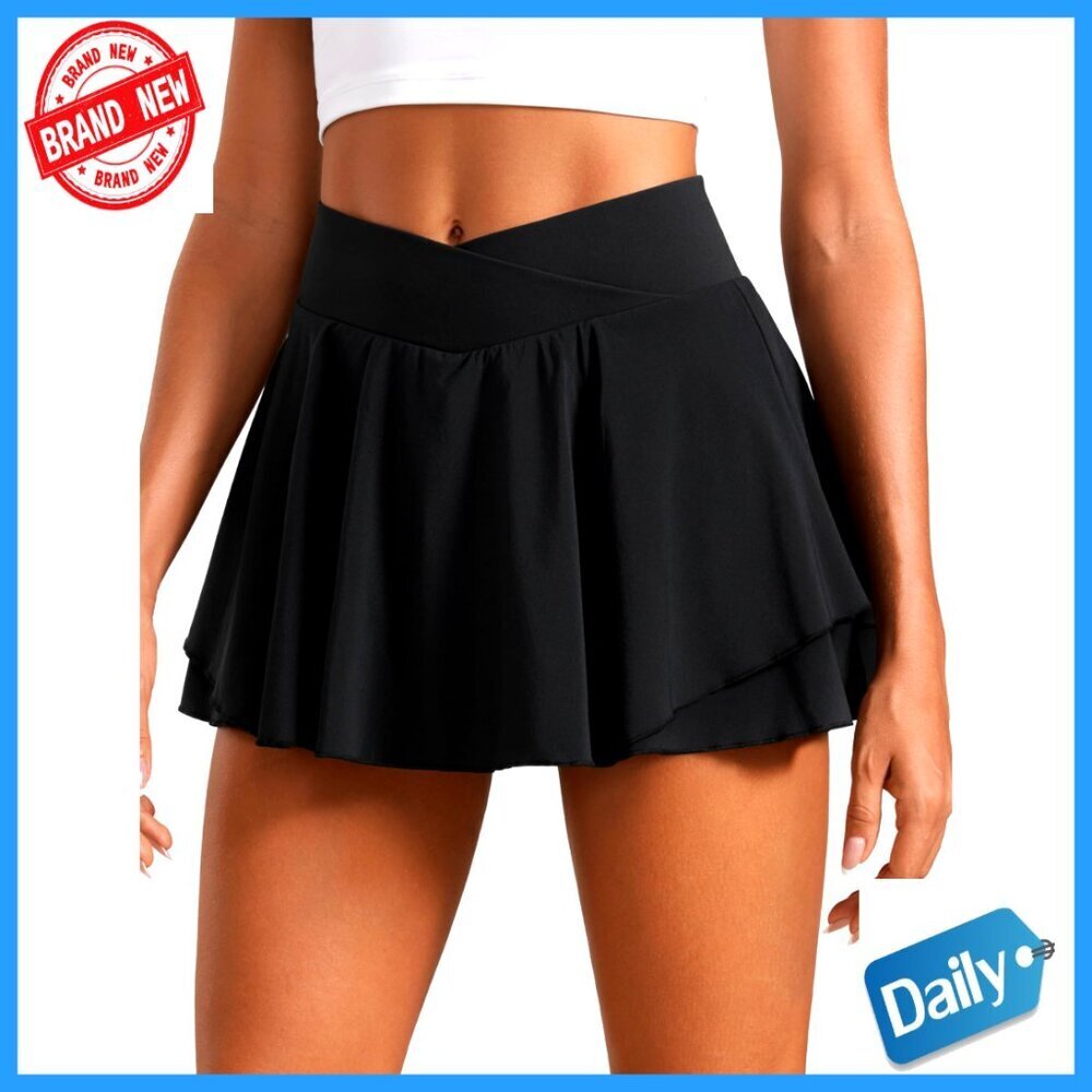 High Waisted Tennis Skort with Pockets, Quick Dry Athletic Skirt
